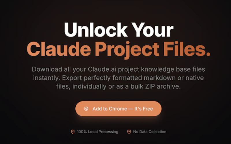 Claude Project Downloader screenshot 3
