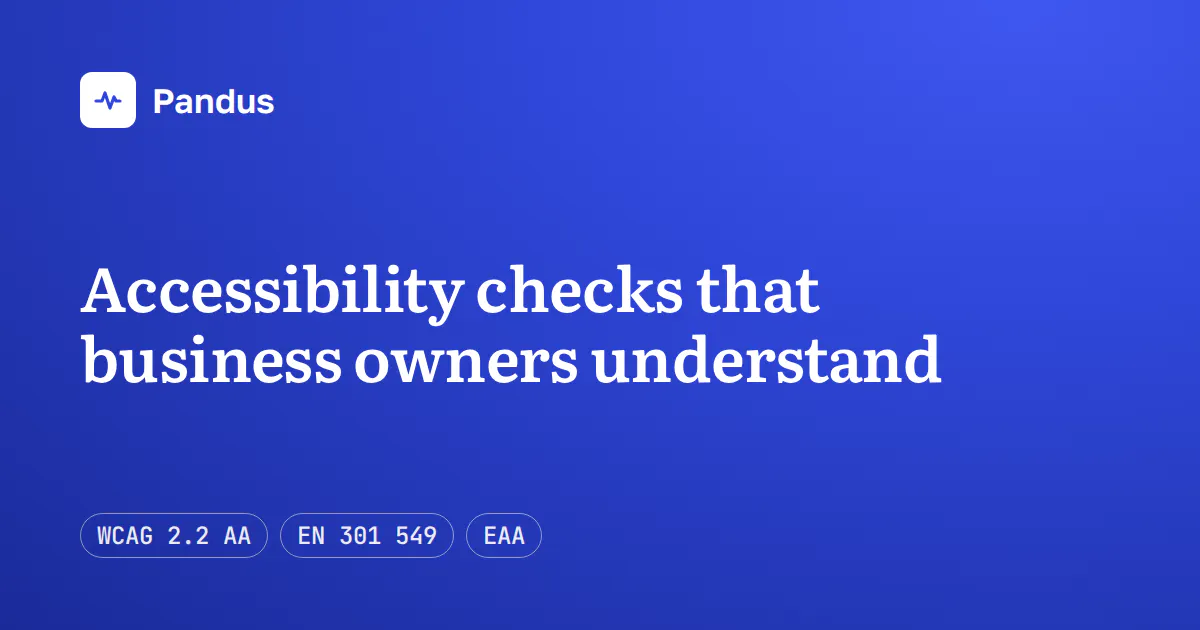 Pandus Accessibility Checker gallery image