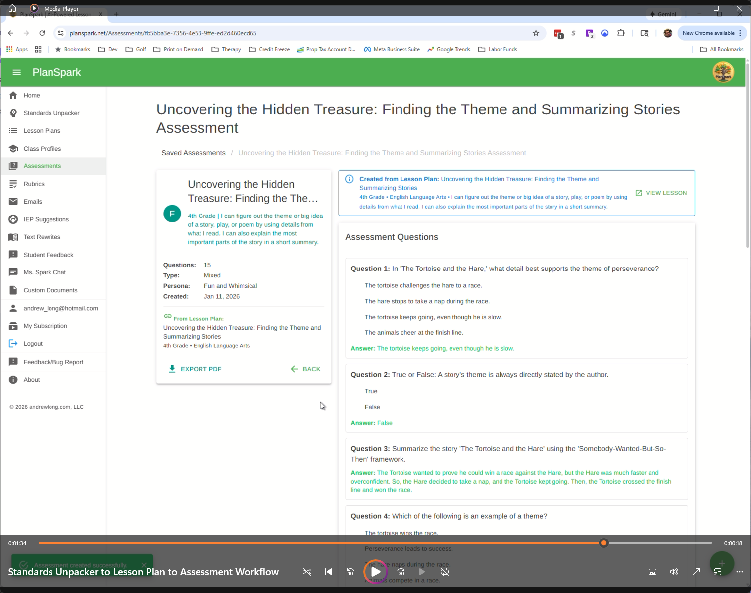 PlanSpark - Screenshot 2 showing product features and functionality