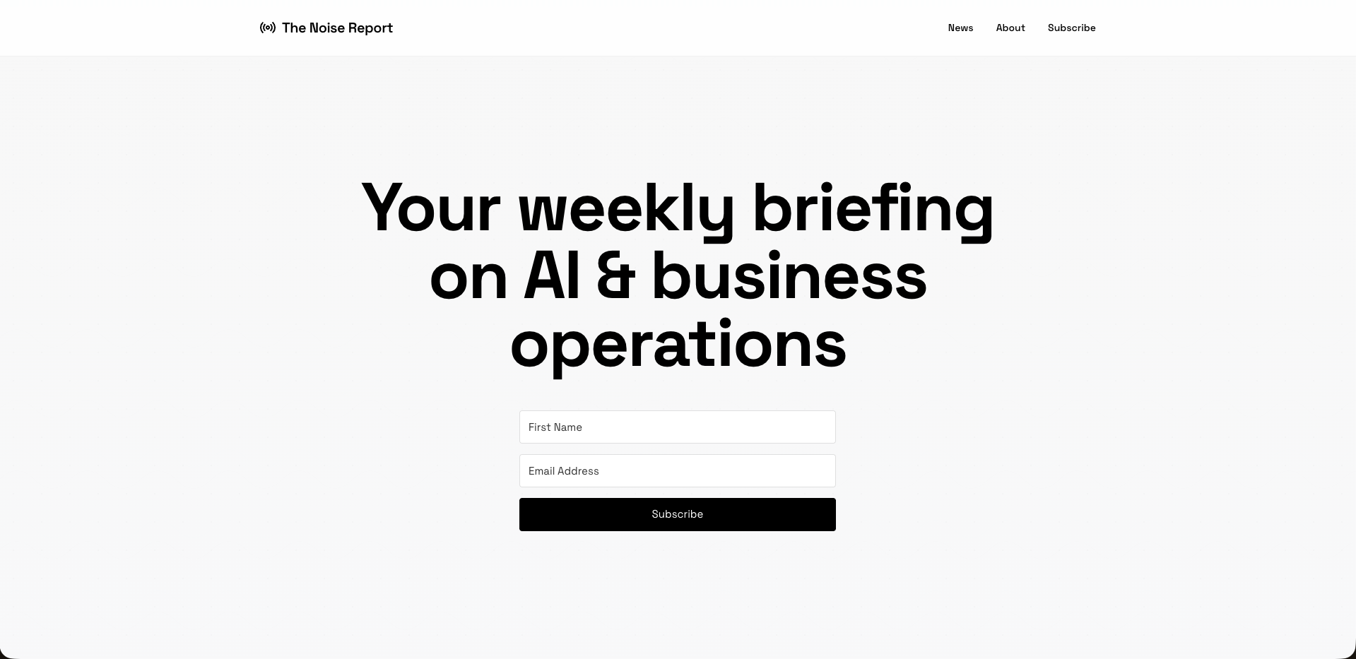 The Noise Report gallery image