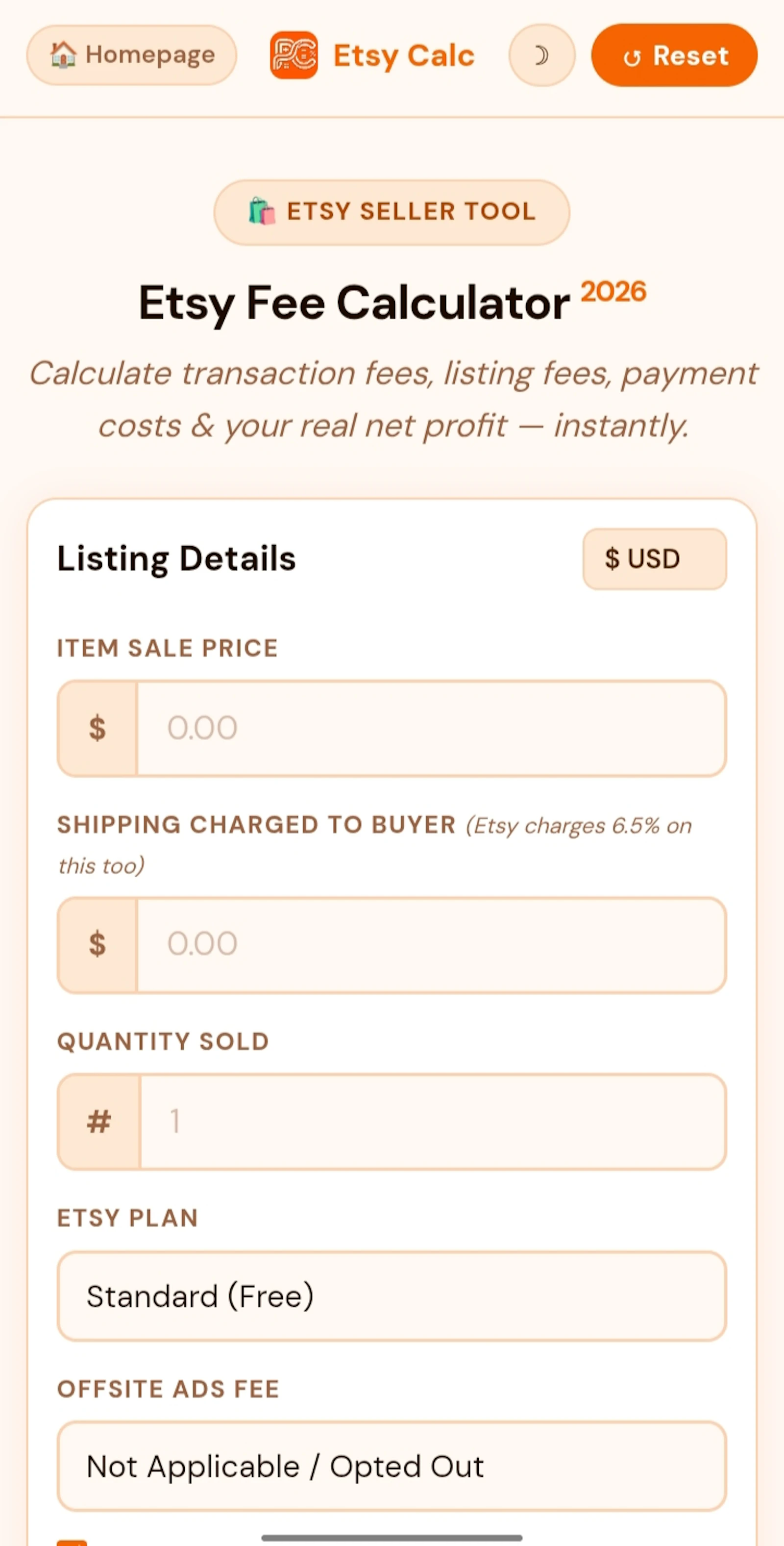 ProfitCalcu screenshot 1