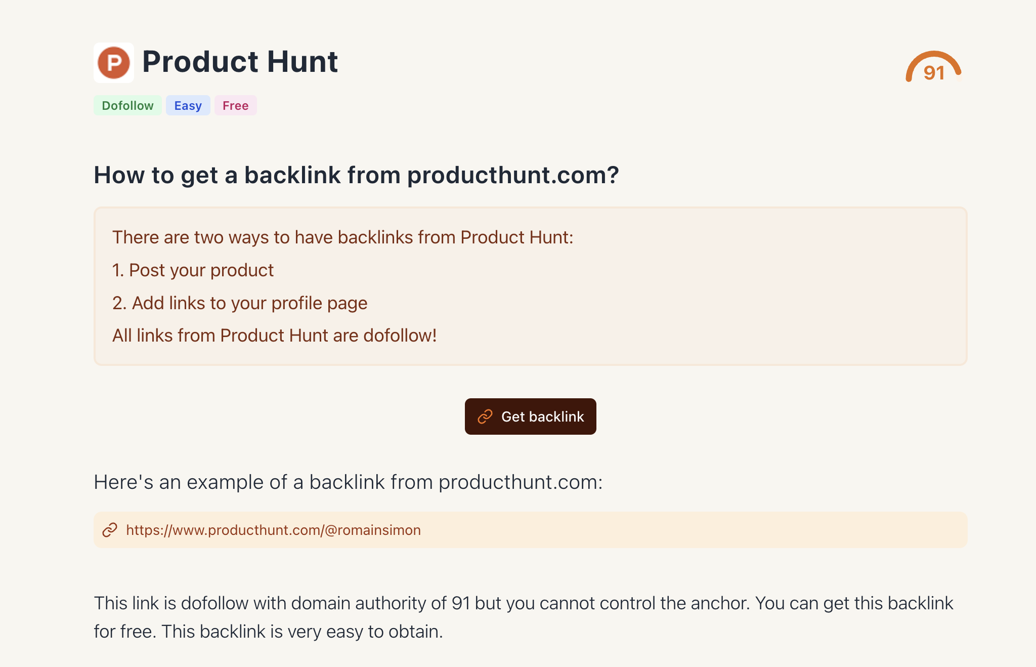 Backlinks List gallery image