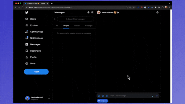 Media Senja - Sambungan Chrome untuk menjimatkan masa menulis DMS betul -betul di Twitter 5