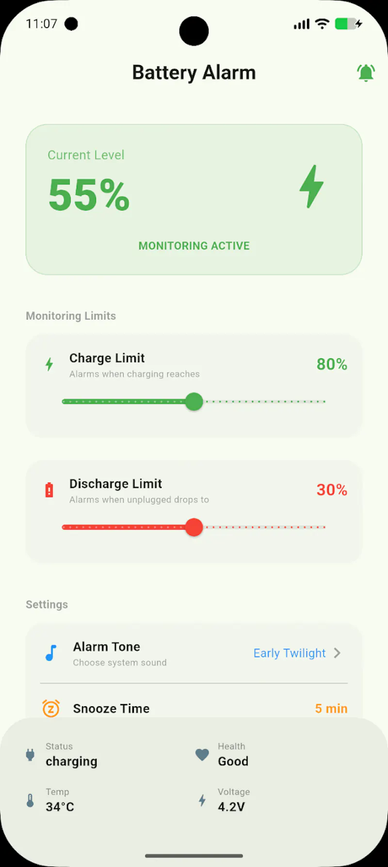 Battery Alarm screenshot 3