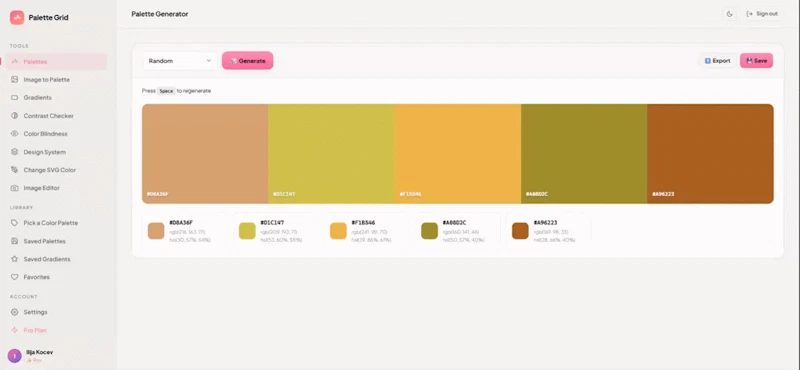 Palette Grid screenshot 1 (video preview)