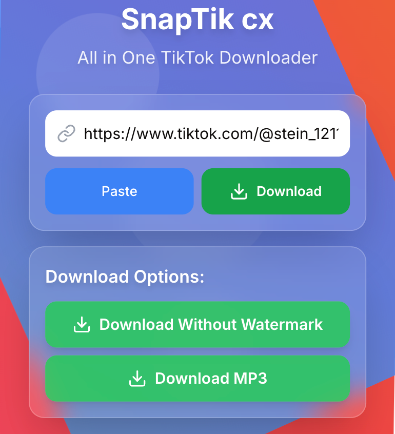 Mídia 2 de Snaptik CX - AD Free Tiktok Downloader sem marca d'água (HD)