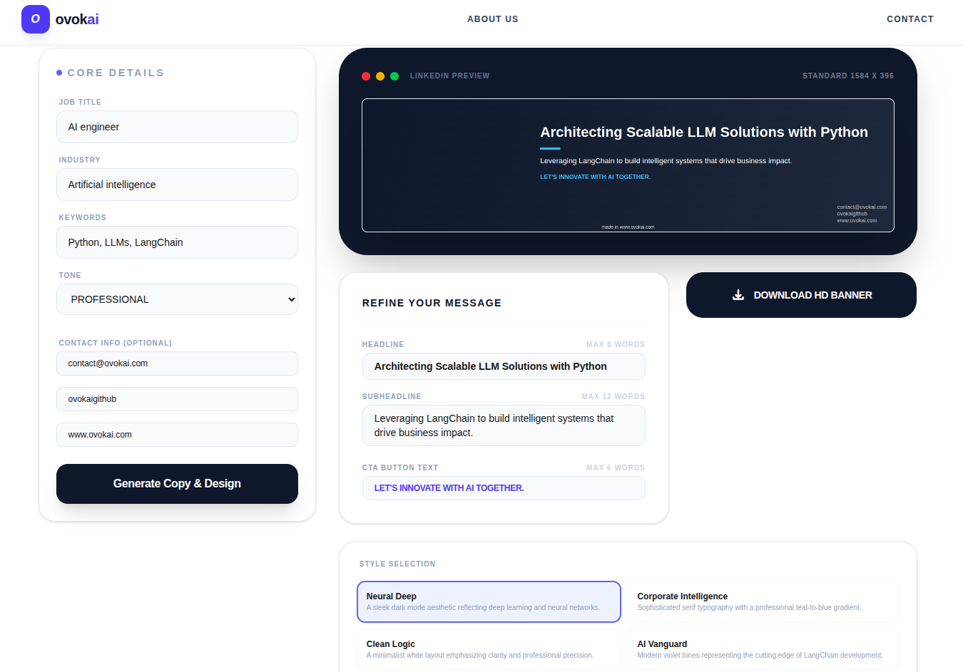 Ovokai - Screenshot 2 showing product features and functionality