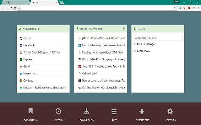 Perfect New Tab gallery image