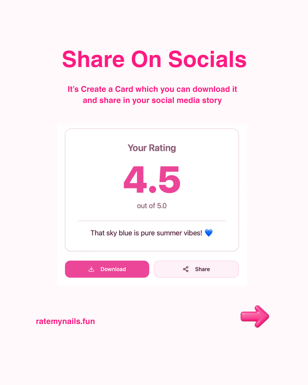 Ratemynails.fun - Screenshot 2 showing product features and functionality