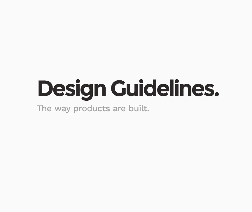Design Guidelines