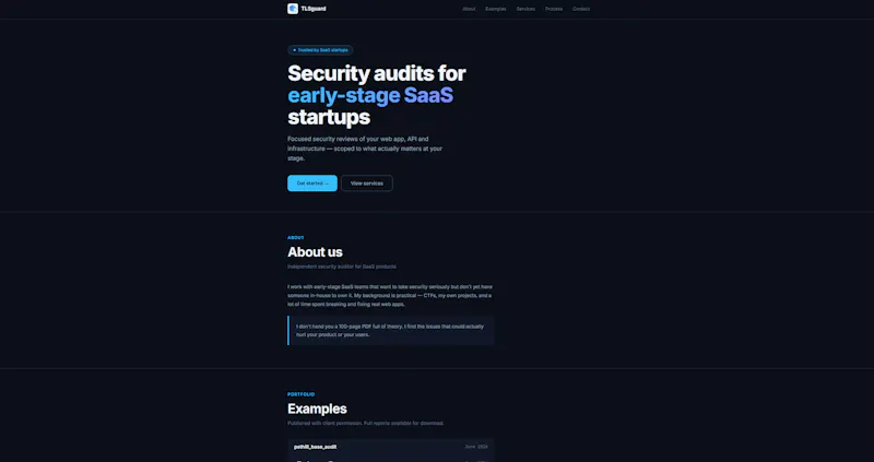 TLSguard — Security Audits for SaaS screenshot 2