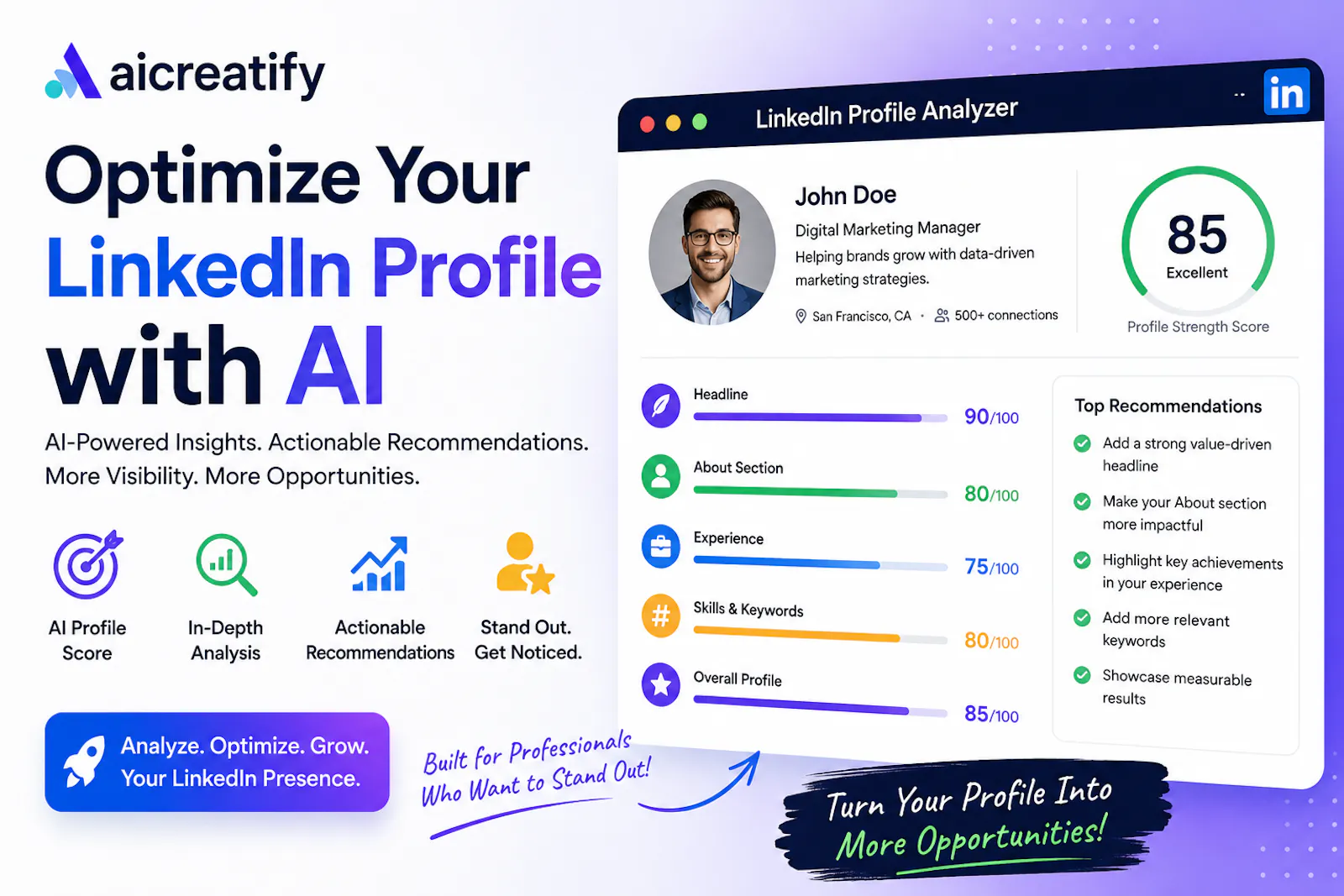 Optimize Your LinkedIn Profile with AI screenshot 3