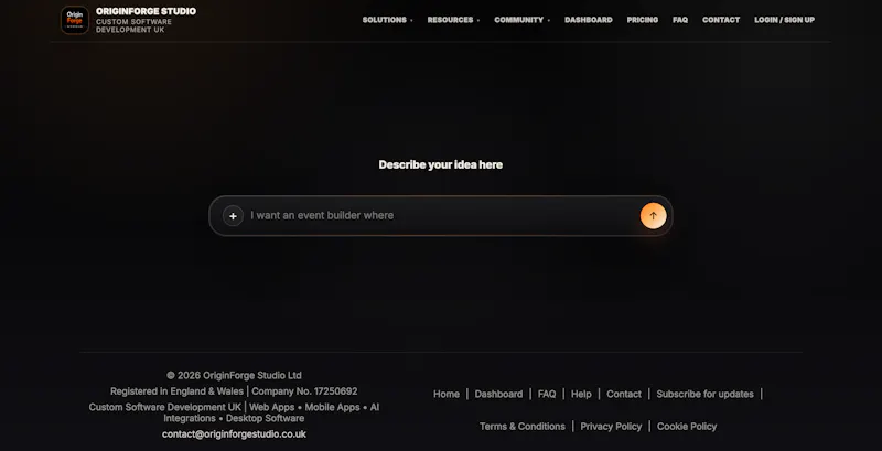 OriginForge Studio screenshot 1
