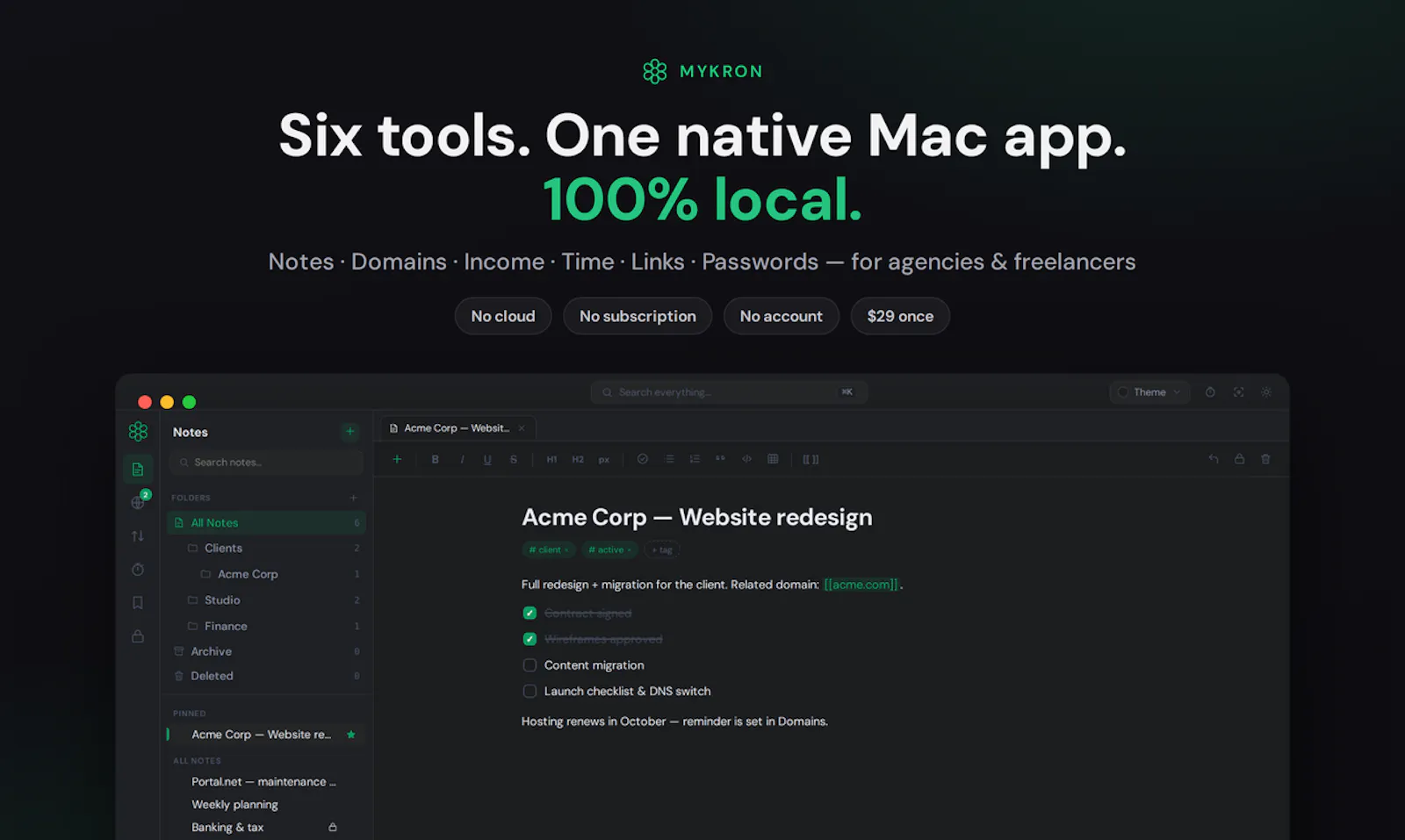 Mykron screenshot 1