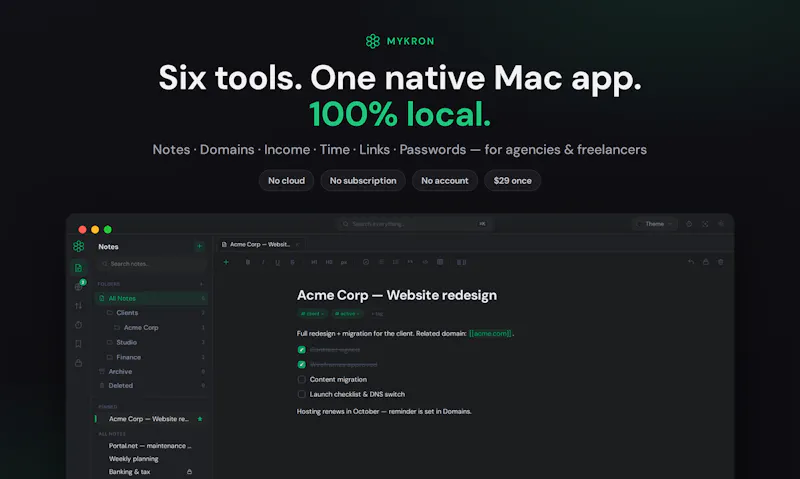 Mykron screenshot 1