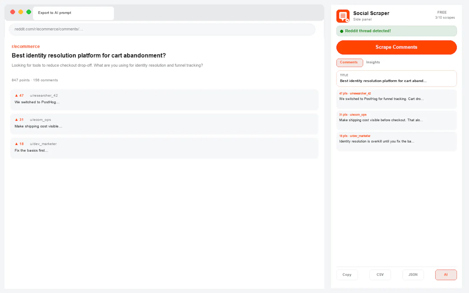Social Scraper+ screenshot 6