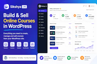 Sikshya LMS β WordPress Course Builder gallery image