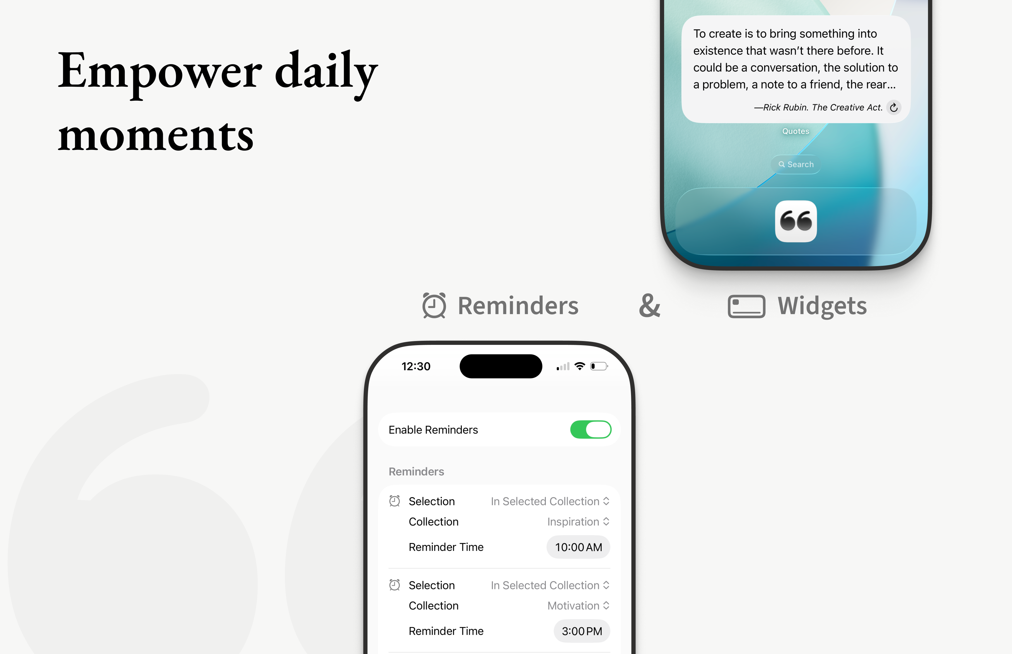 Média Citations pour iOS - Capturez, organisez, rappelez-vous et vivez vos citations préférées 6