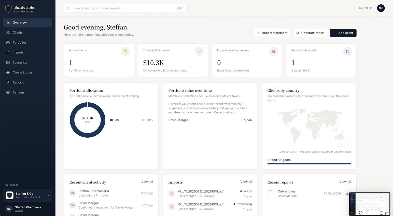 Borderfolio for Advisors screenshot 4