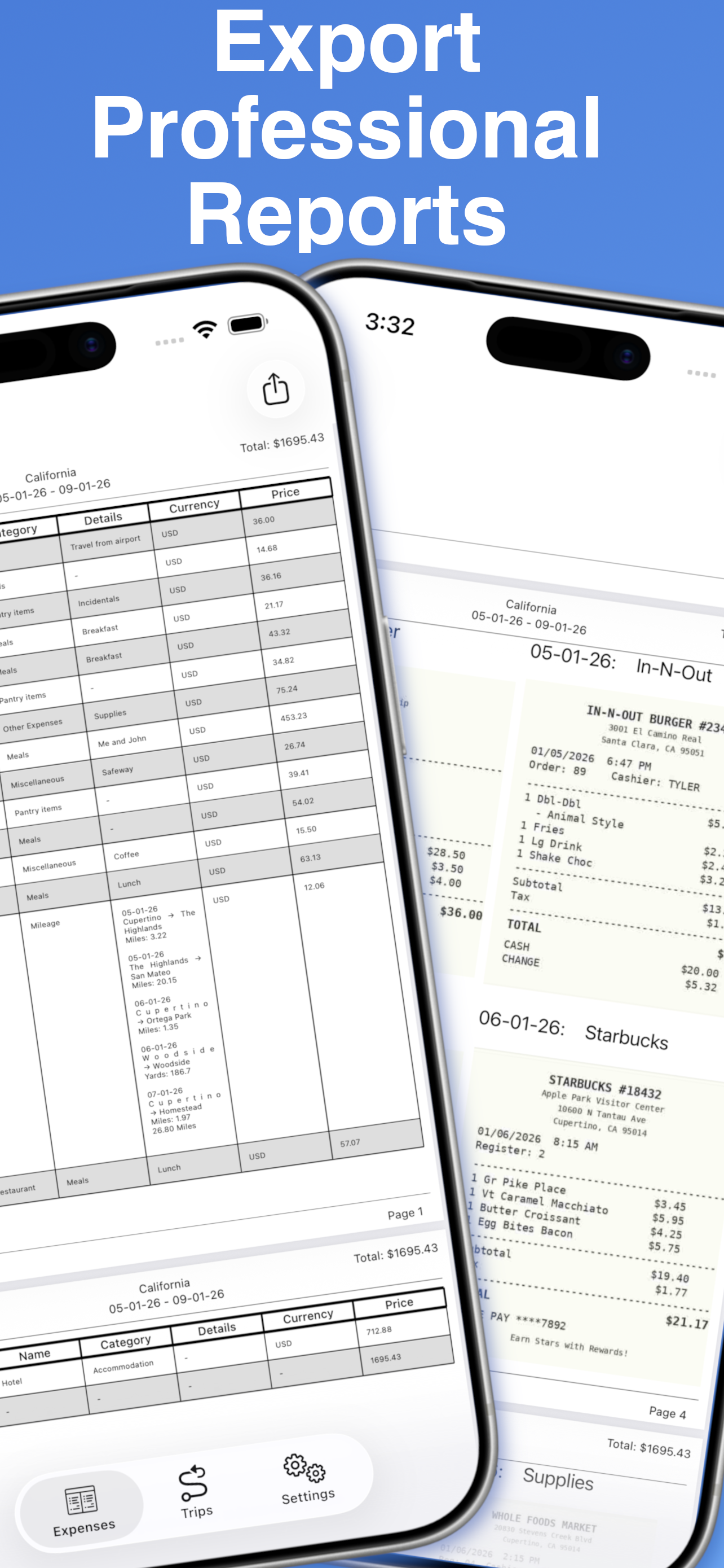 Work Expense iOS App gallery image
