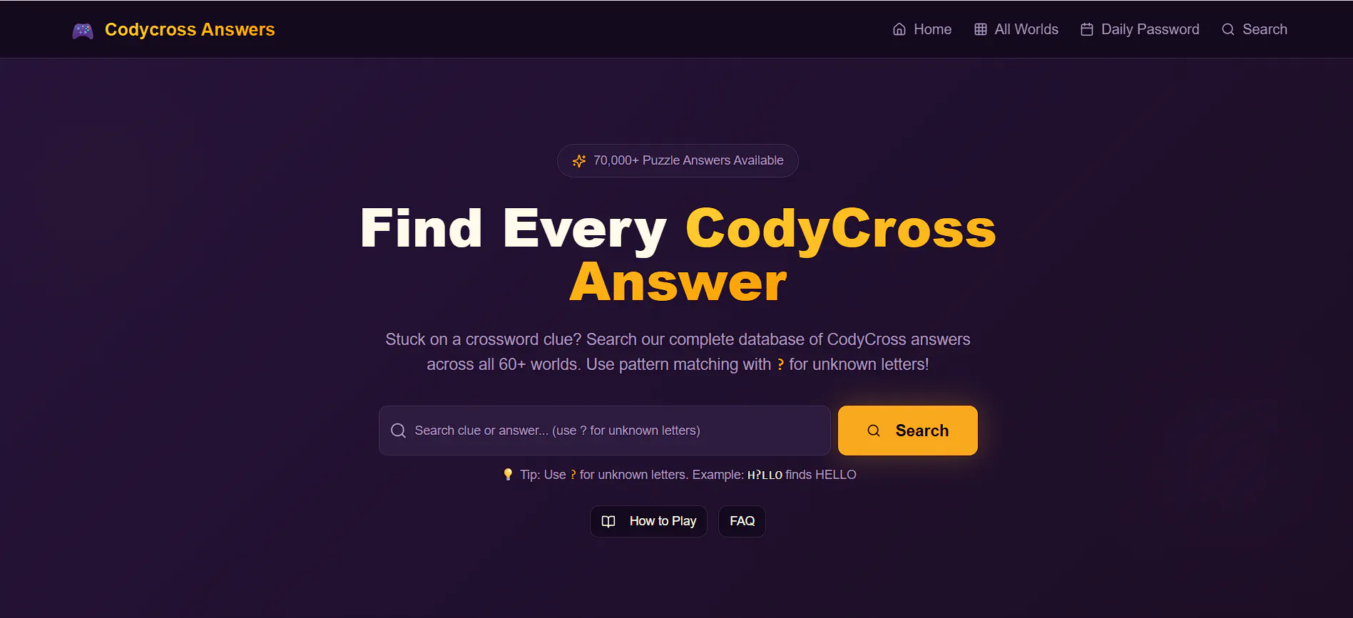 CodyCross Answers 제품 배너