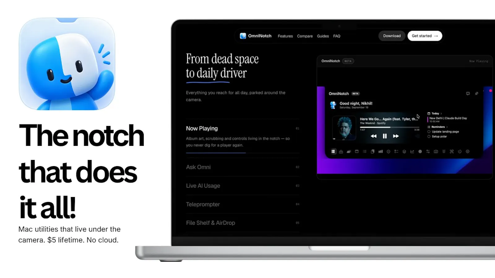 OmniNotch screenshot 1 (video preview)