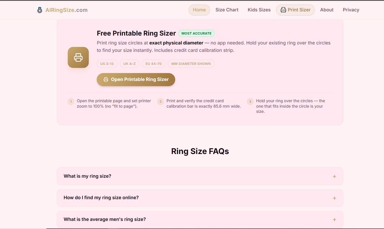 AIRingSize.com gallery image