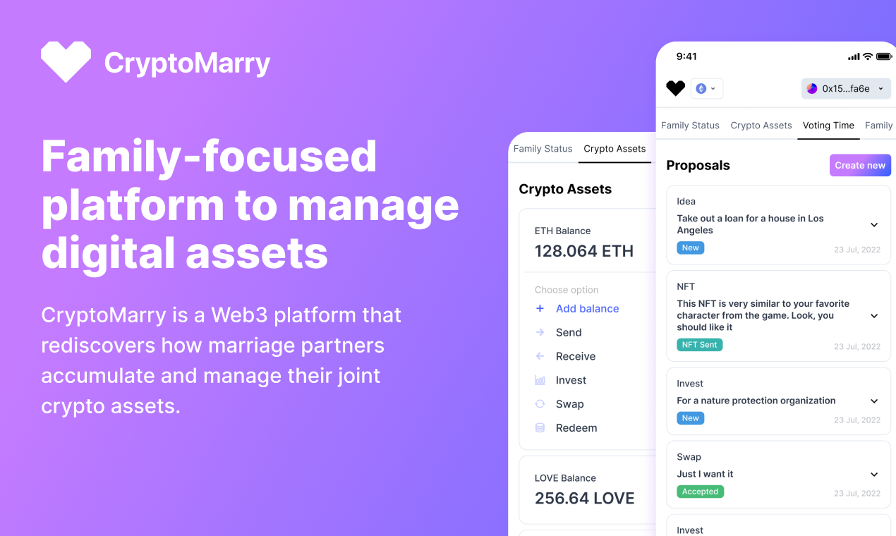 Cryptomarry 2.0 - デジタル資産の家族の所有権を再考しますメディア1