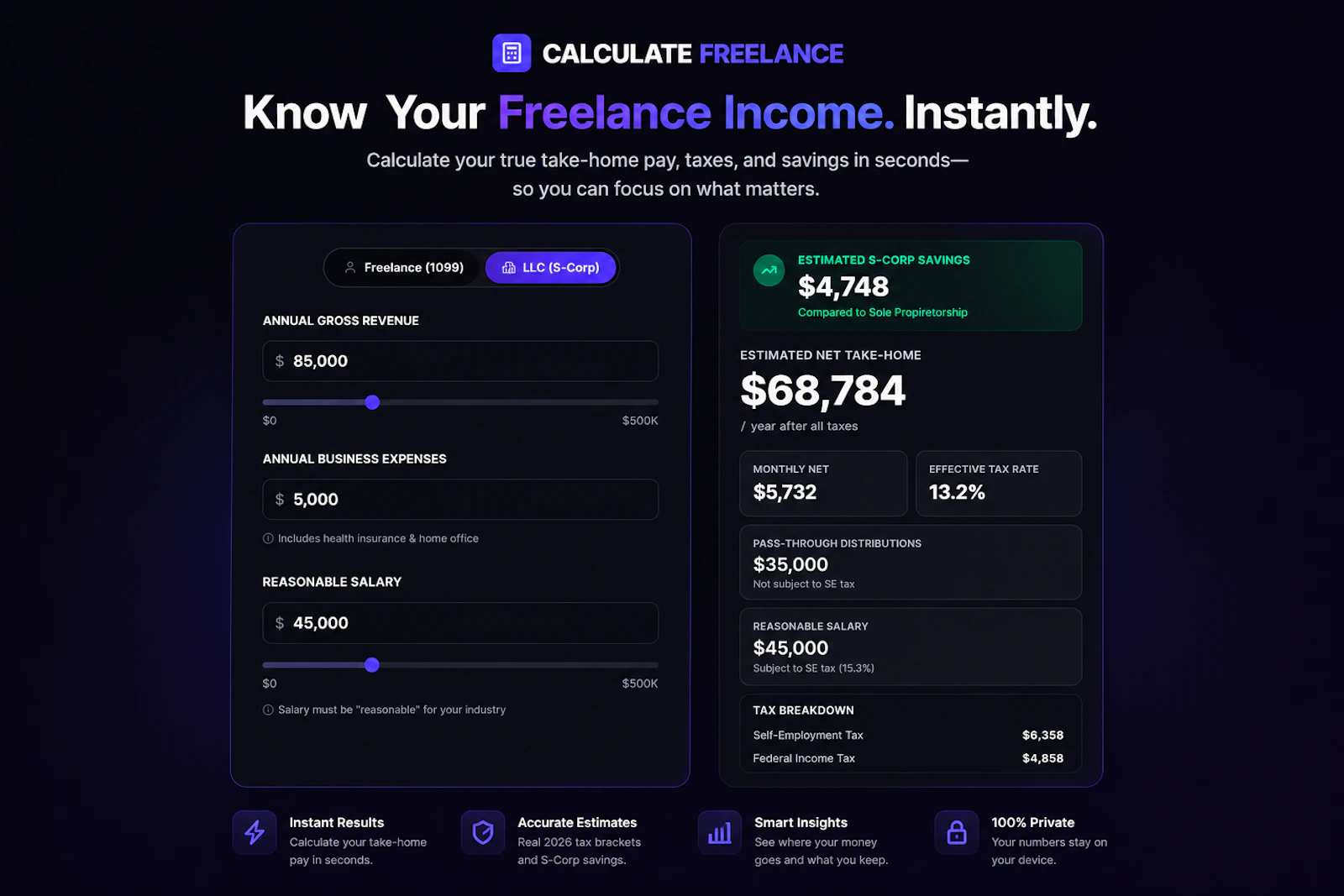 CalculateFreelance screenshot 1