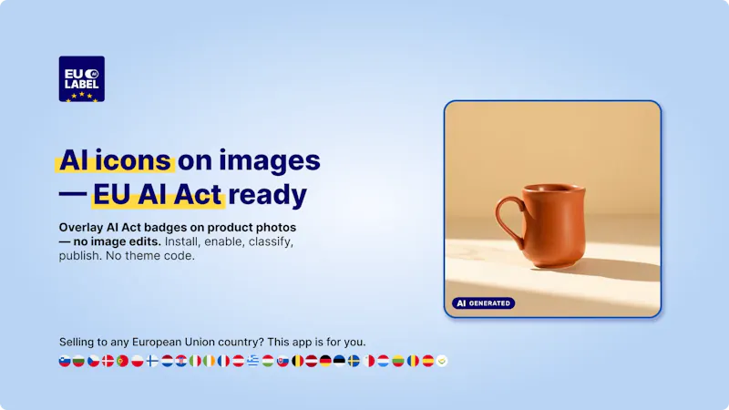 EU AI Label for AI Act (Article 50)  screenshot 2