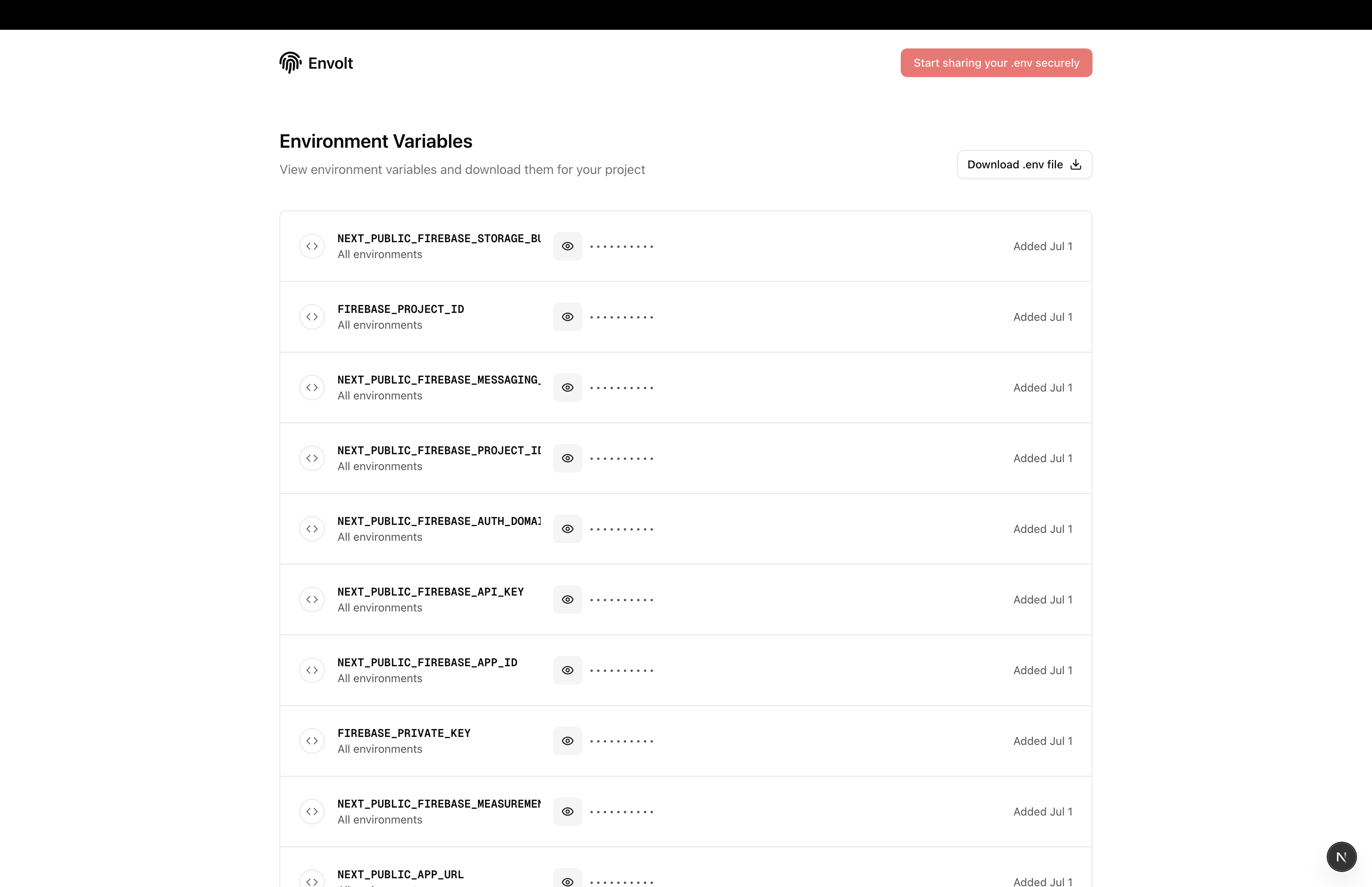 Envolt - Secure .env sharing for dev teams media 2