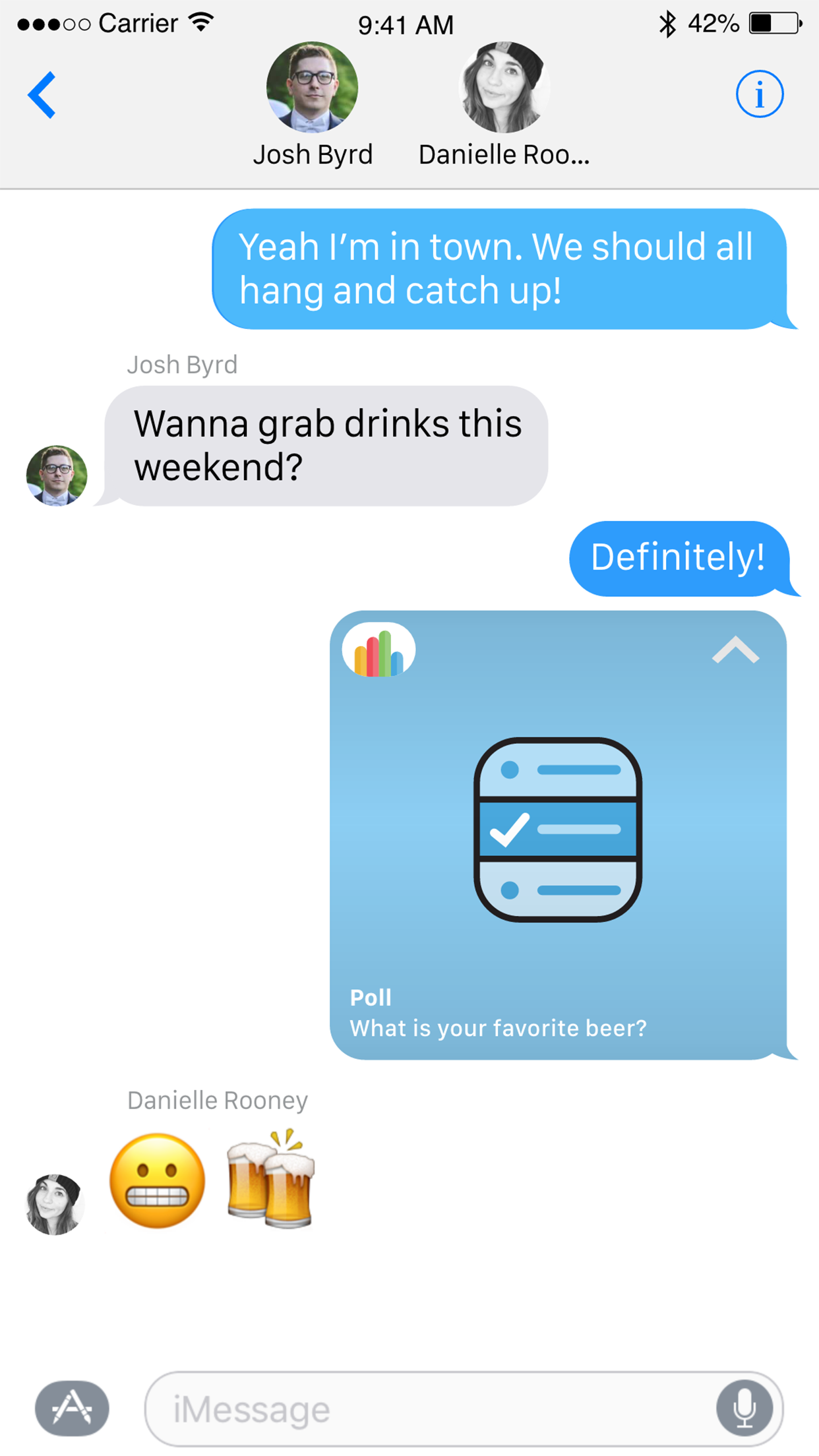 Daybook - Group Plans and Polls for iMessage gallery image