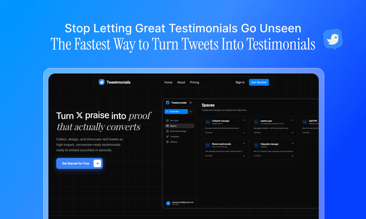 Tweetmonials screenshot 1