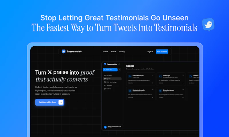 Tweetmonials screenshot 1