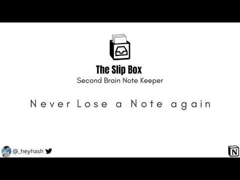 The Slip-Box | Second Brain Note Keeper gallery image