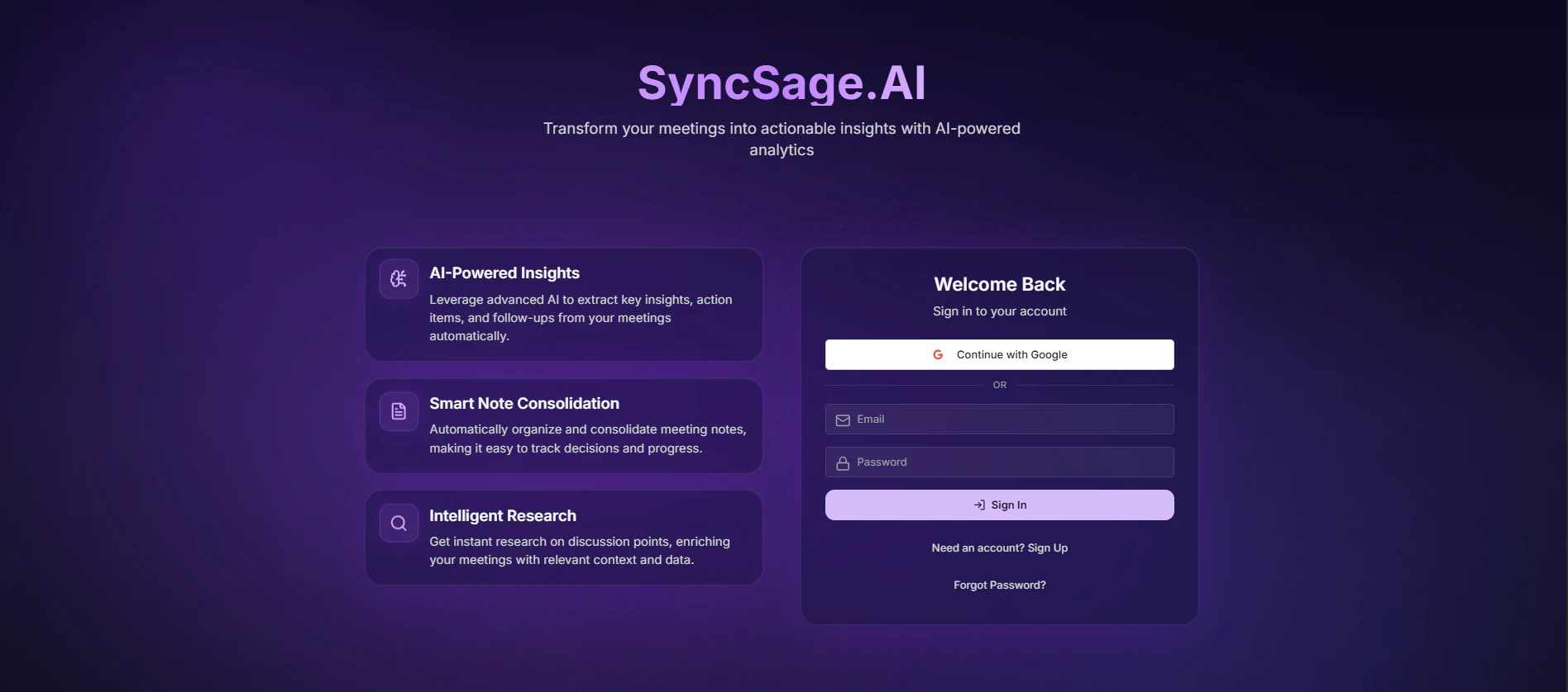 SyncSageAI - Reloaded logo