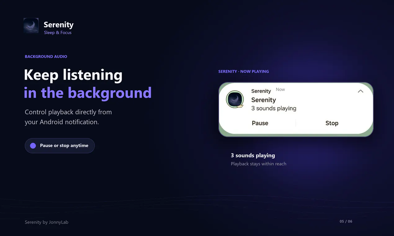 Serenity screenshot