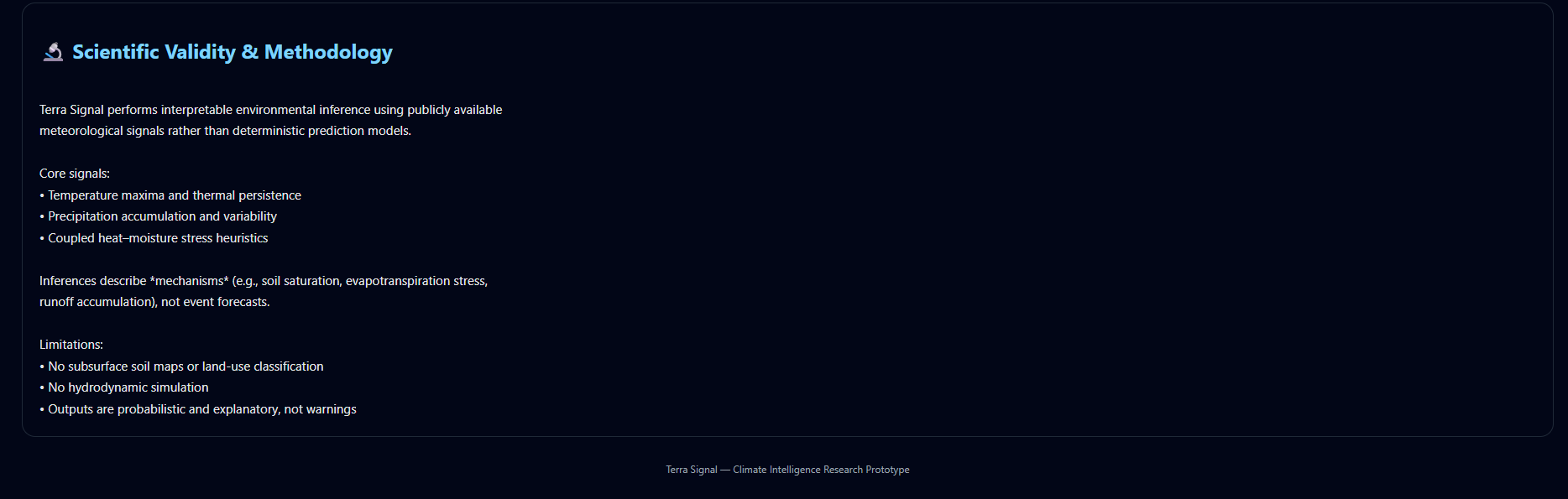 TerraSignal - Screenshot 3 showing product features and functionality