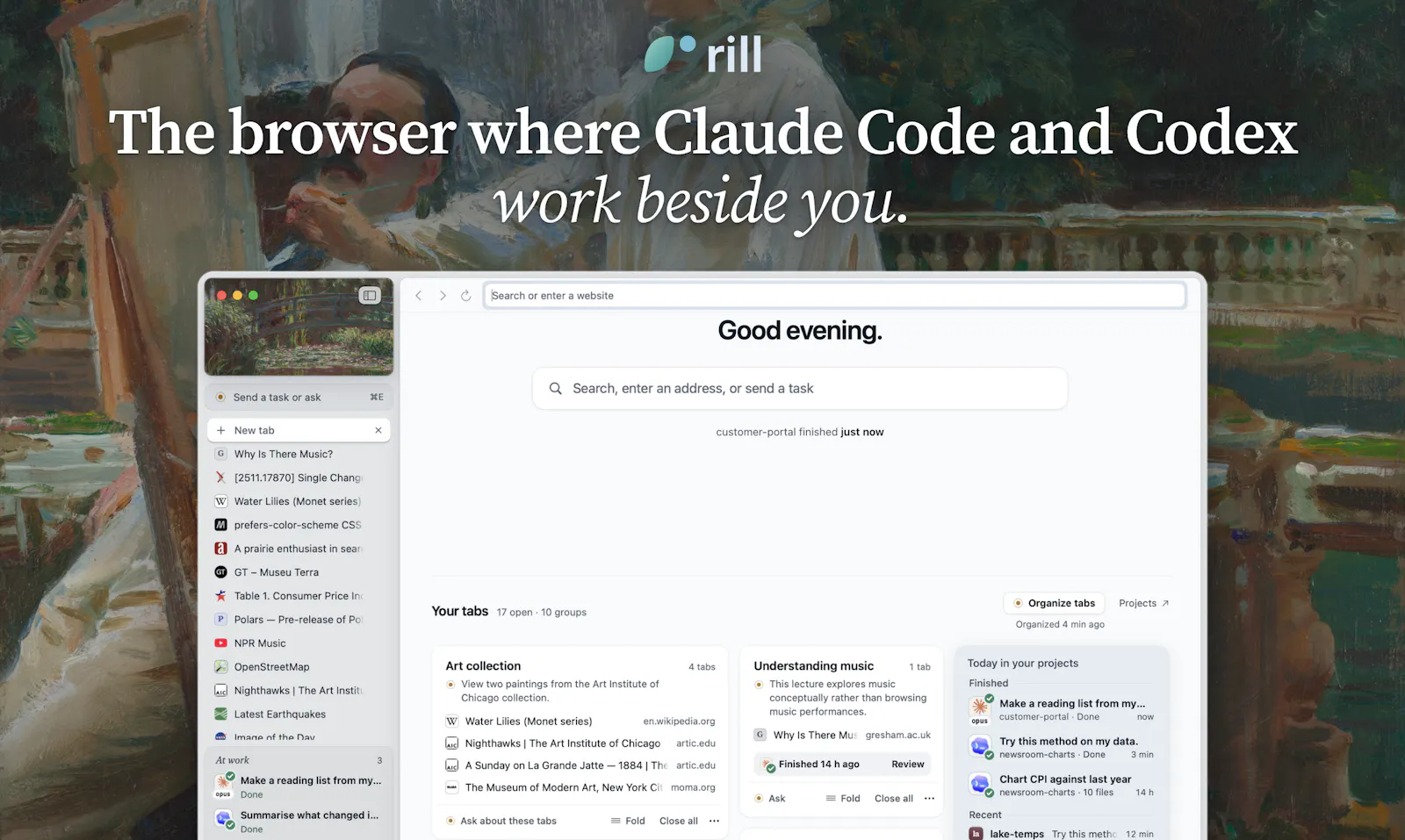 Rill Browser screenshot 1