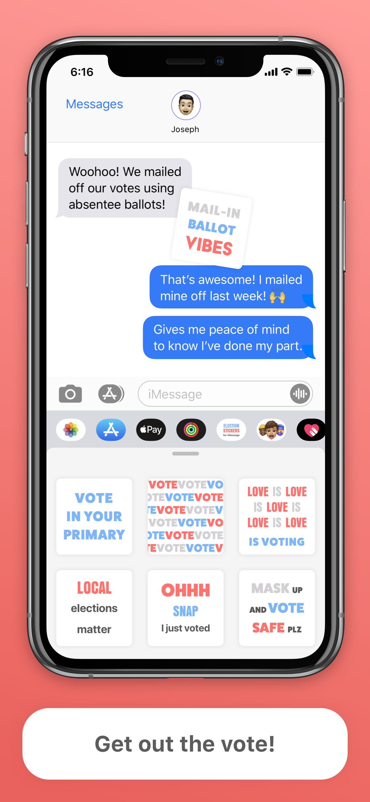 Election 2020 Stickers for iMessage gallery image