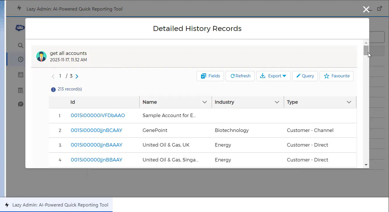 Lazy Admin AI-Powered Reporting Tool gallery image