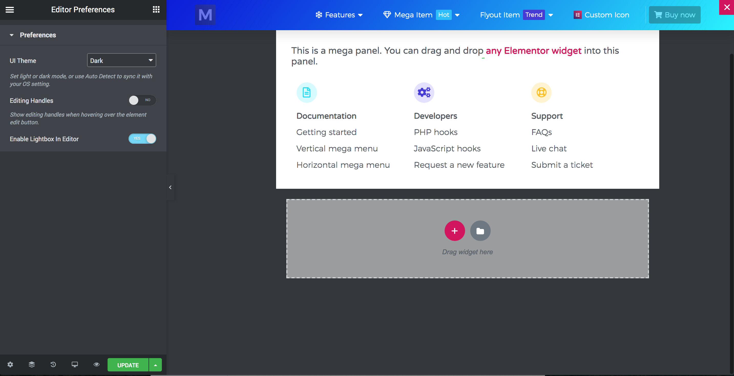 Mega Menu Pro for Elementor gallery image