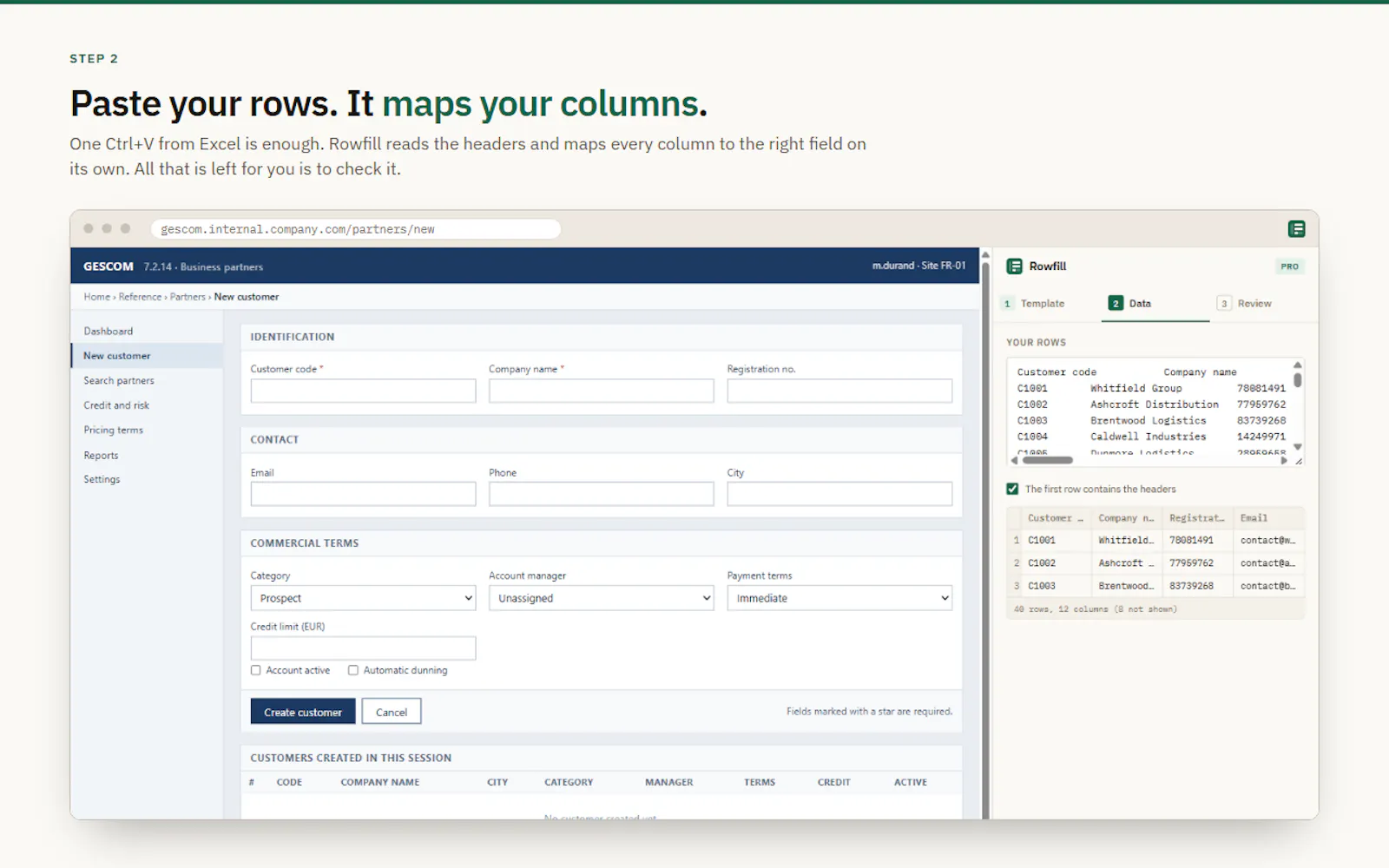 Rowfill screenshot 7