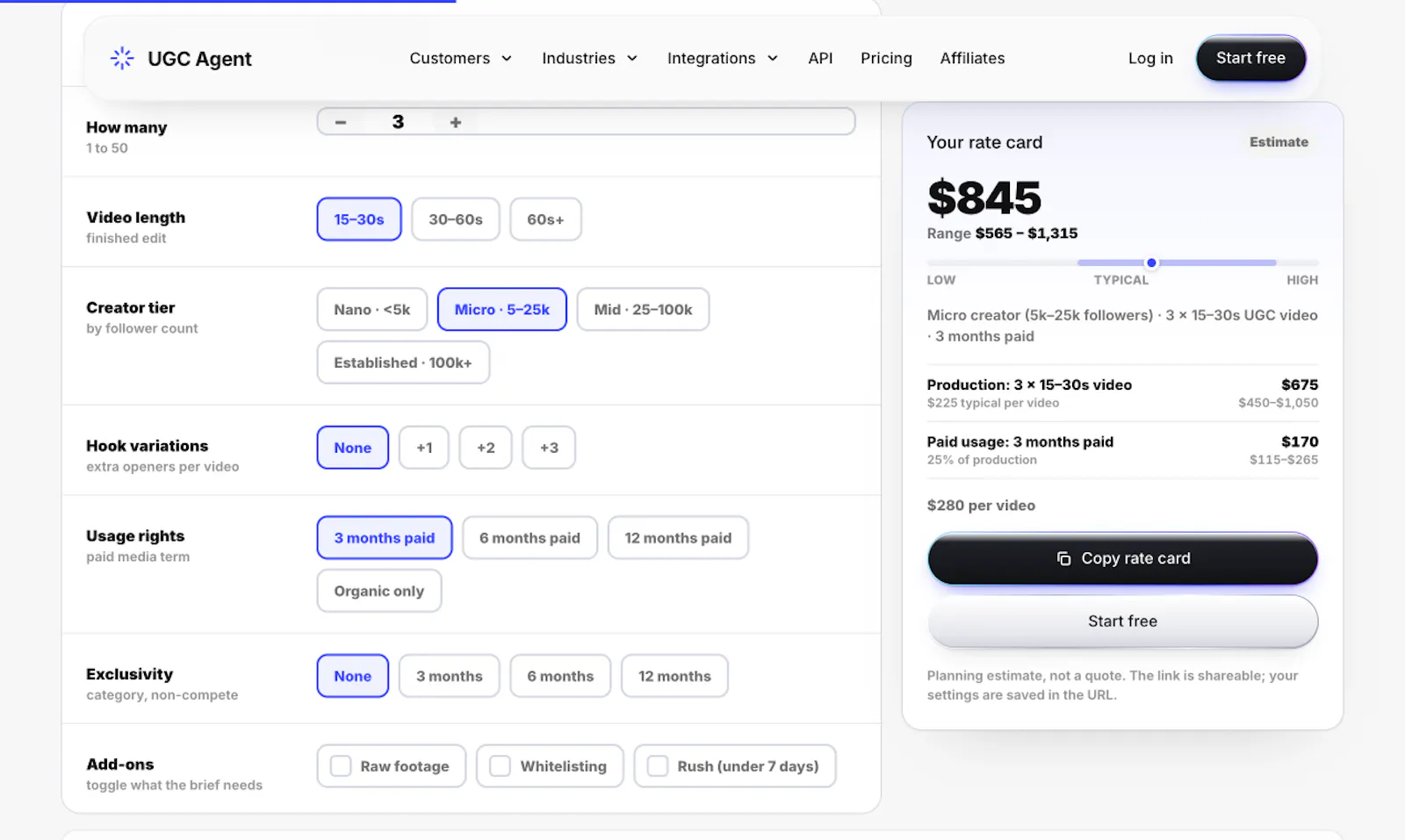 UGC Rate Calculator screenshot 2