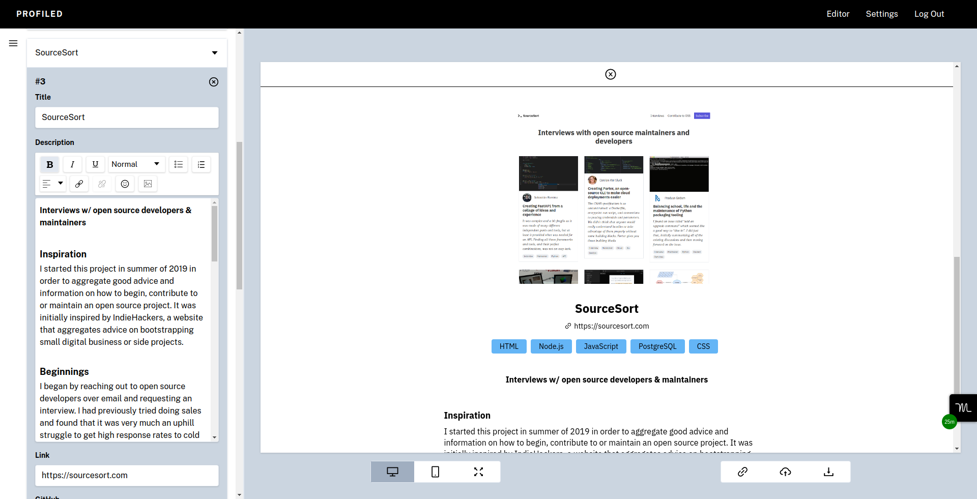 Profiled gallery image