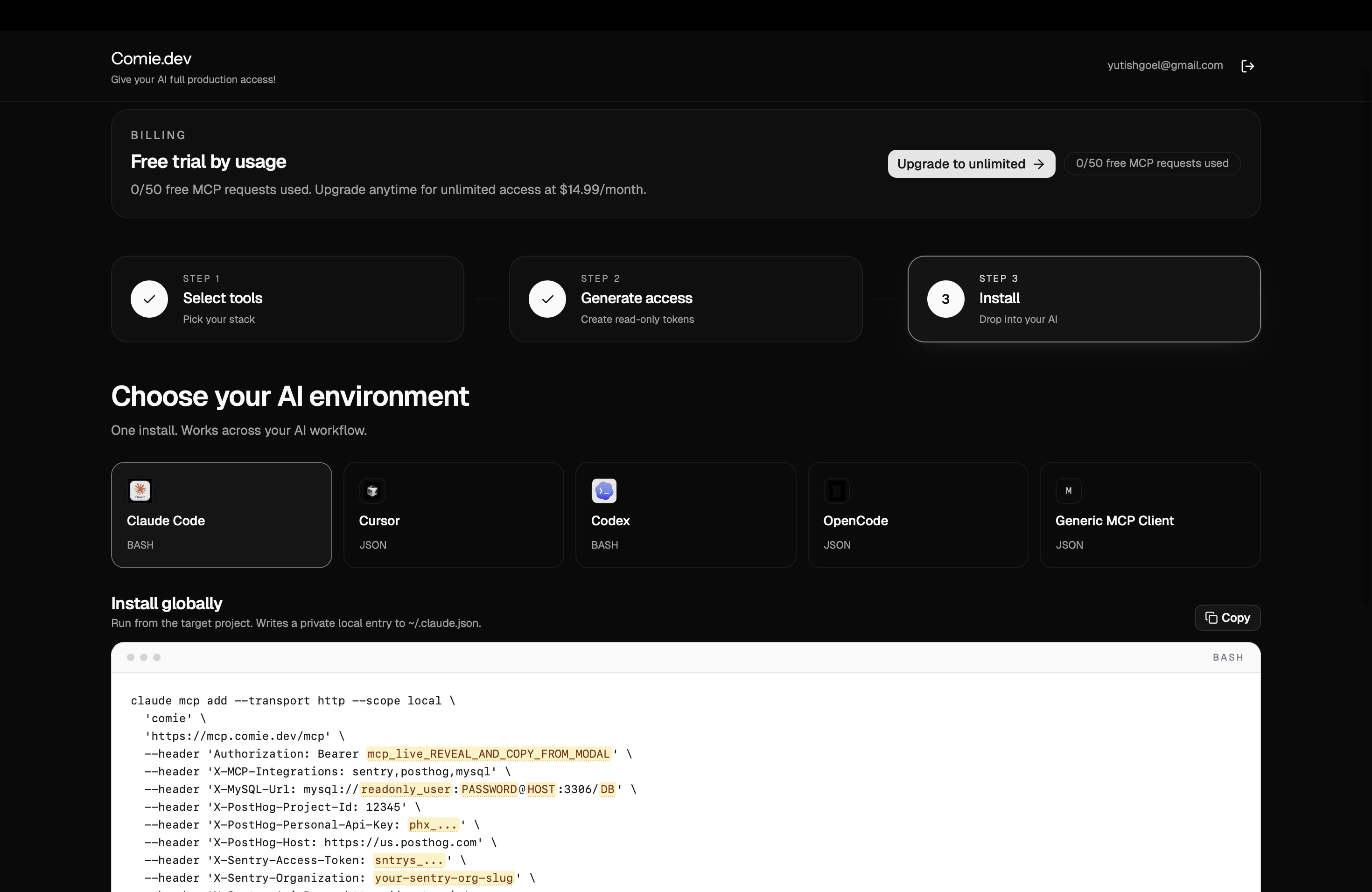Comie.dev gallery image