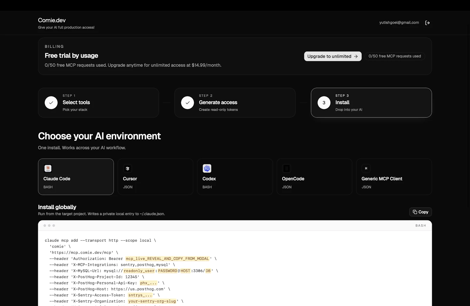 Comie.dev screenshot 4