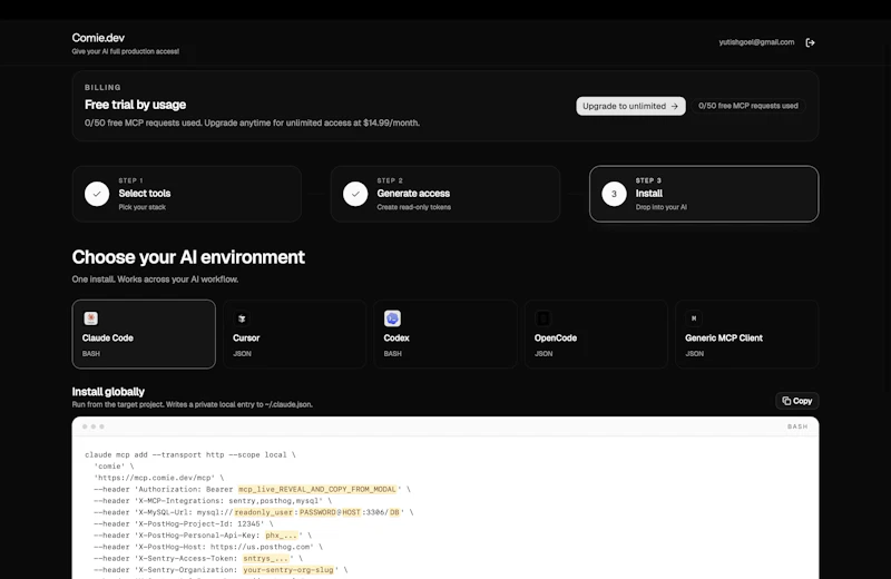 Comie.dev screenshot 4