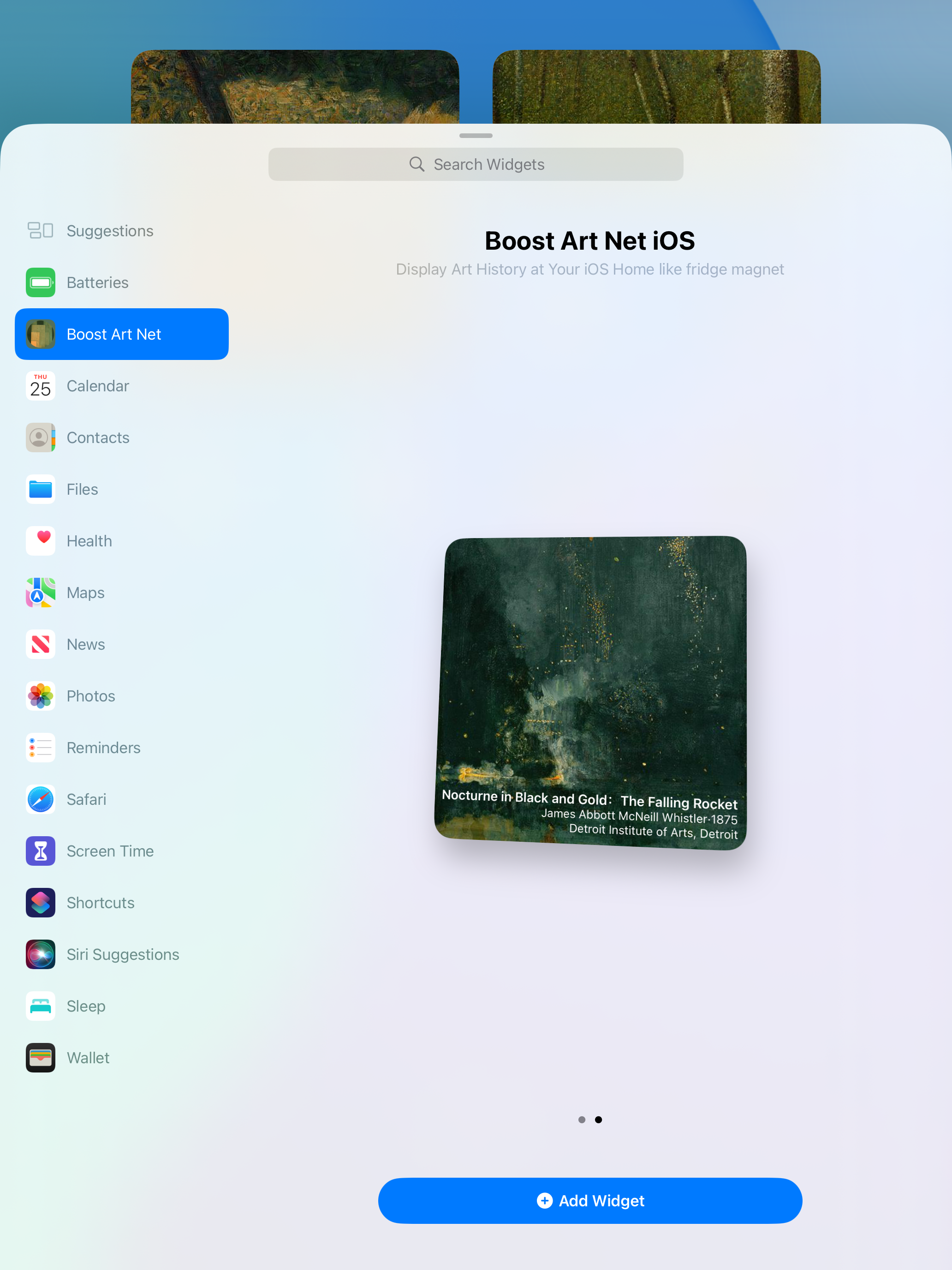 Boost Art Net iOS App - Main product screenshot demonstrating key features and user interface