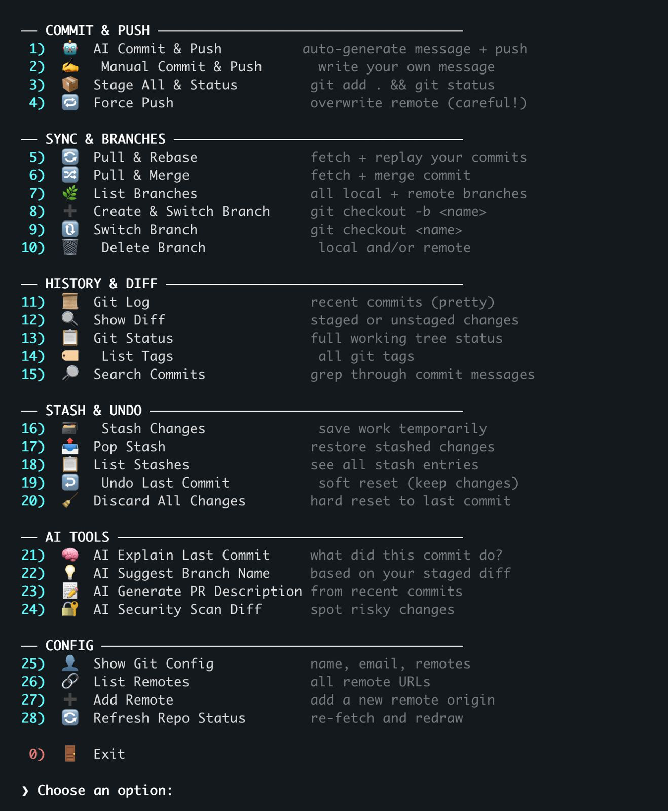 GitAI – AI-Powered Git CLI gallery image